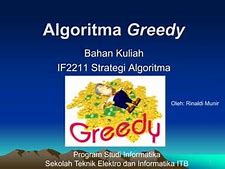 Algoritma Greedy Informatika